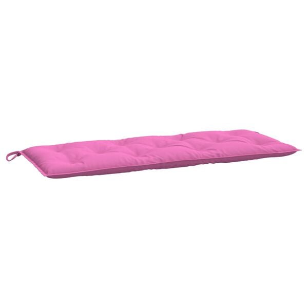 vidaXL Garden Bench Cushion Pink 100% polyester 18.6 x 7.8 x 1.1
