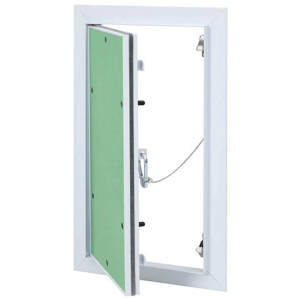 vidaXL Access Panel White 20 x 35 cm Aluminium and Plasterboard