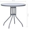 vidaXL Dining Set Silver, Black, Light Gray