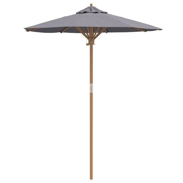 vidaXL Garden Parasol Dark gray 180 x 180 x 230 cm bamboo
