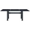 vidaXL Garden Table Dark Grey and Black
