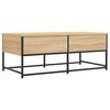 vidaXL Coffee Table Sonoma Oak Engineered Wood, Metal Medium