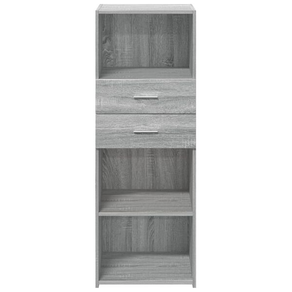 vidaXL Highboard Grey Sonoma Engineered wood 17.7x16.8x48.8 in Highboard