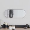 vidaXL Wall Mirror Silver Glass, PVC 19.7 x 7.9 in Wall mounting