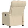 vidaXL Electric Massage Recliner Chair Cream