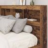 vidaXL Storage Headboard with Shelf Old Wood 62.99 in Engineered Wood