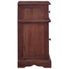 vidaXL Bedside Cabinet Classic Brown Solid Mahogany Wood Medium Storage