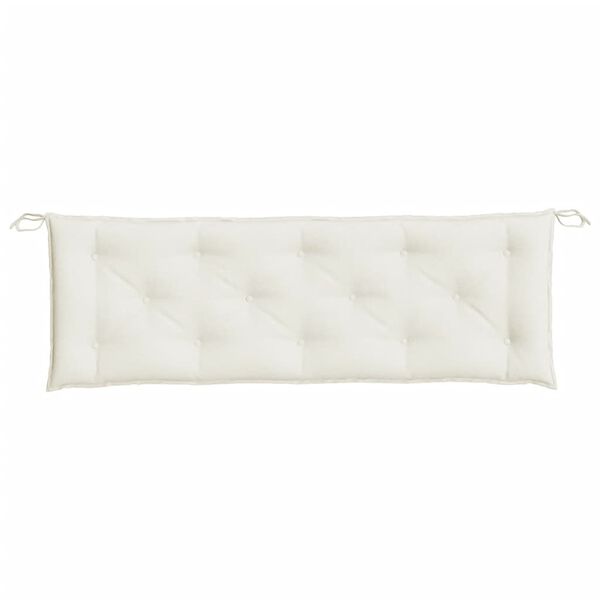 vidaXL Garden Bench Cushion Melange cream 100% polyester