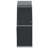 vidaXL Log Holder Anthracite 47.2x17.7x55.1" Galvanised Steel