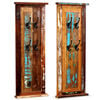 vidaXL Coat Rack Set of 2 Multicolor Solid reclaimed wood Wall mounting