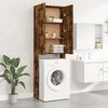 vidaXL Washing Machine Cabinet Smoked Oak 25.2x10.0x74.8"