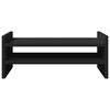 vidaXL Monitor Stand Black 19.7x10.6x7.9" Engineered Wood