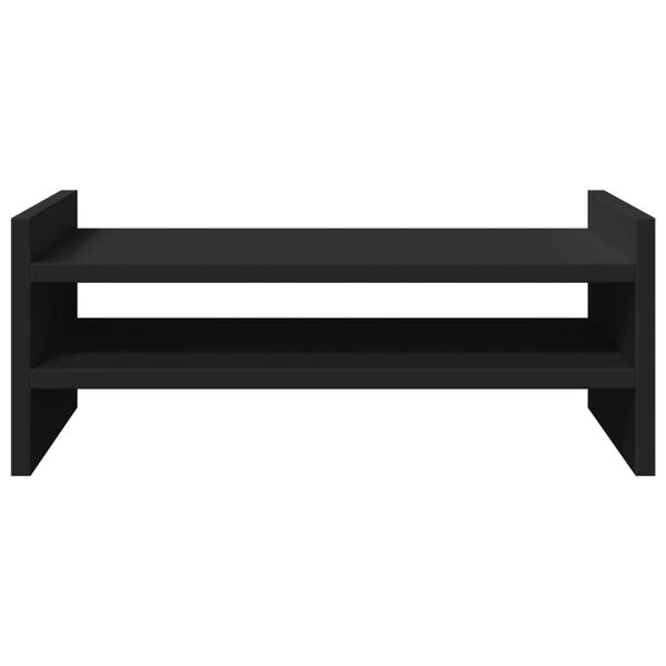 vidaXL Monitor Stand Black 19.7x10.6x7.9" Engineered Wood
