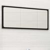 vidaXL Mirror Black Engineered wood, acrylic 31.5 x 0.6 x 14.6 in