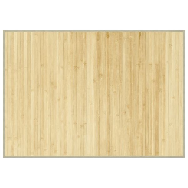 vidaXL Rug Light Natural Bamboo, Polypropylene 27.6x39.4 in