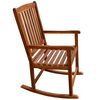 vidaXL Rocking Chair Light Brown Acacia wood, Polyester (cushions)