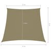 vidaXL Sunshade Sail Oxford Fabric Trapezium 2/4x9.8' Beige