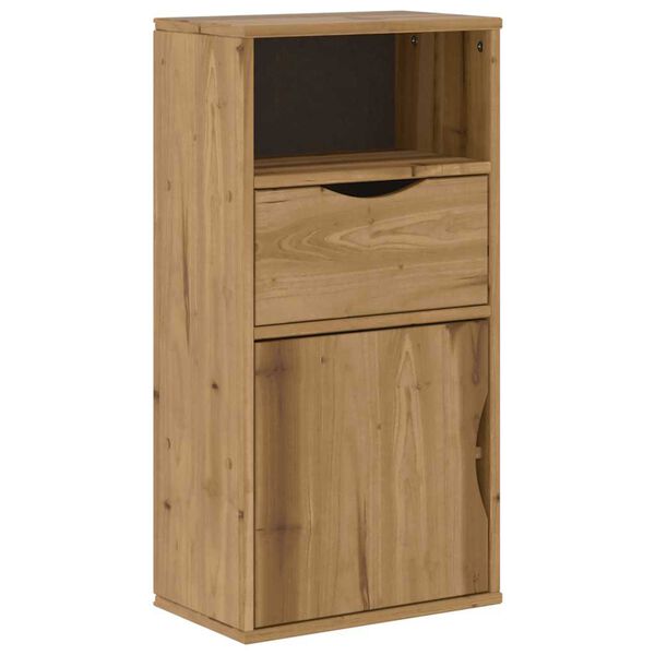 vidaXL Side Cabinet Honey Solid Pine Wood Medium Side Cabinet