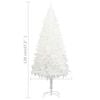 vidaXL Christmas Tree White Polyethylene, Steel 4 ft Durable Fake Tree