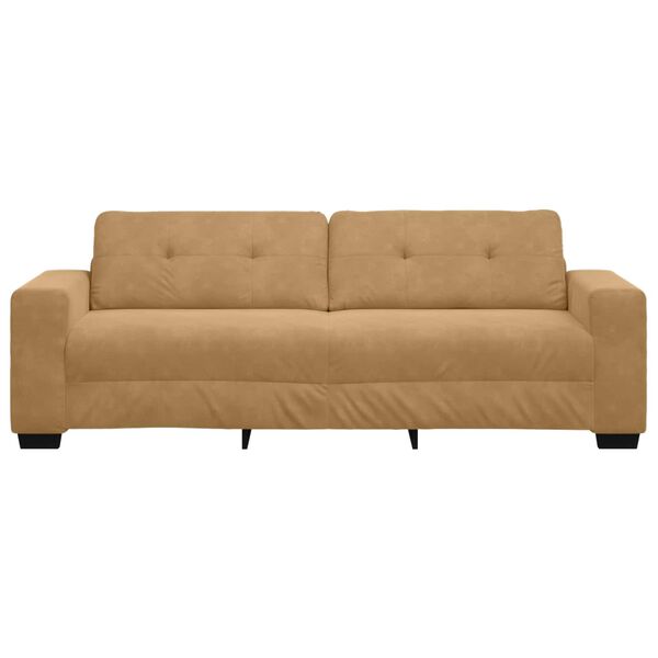 vidaXL Sofa Brown 87.01 x 30.71 x 31.50 in Fabric