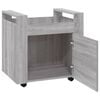 vidaXL Desk Trolley Grey Sonoma 23.6x17.7x23.6" Engineered Wood