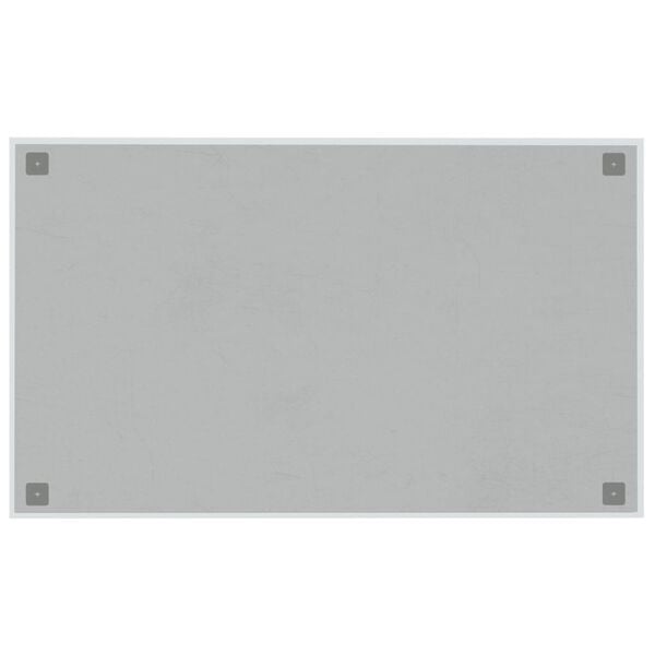 vidaXL Wall-mounted Magnetic Board White 39.4"x23.6"&nbsp;Tempered Glass