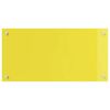vidaXL Kitchen Backsplash 2 pcs Yellow 31.50 x 15.75 in Tempered Glass