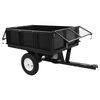vidaXL Tipping Trailer Black Steel Large Detachable Tipping Trailer