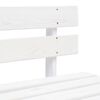 vidaXL Pallet Bench White Impregnated pine wood Medium Durable
