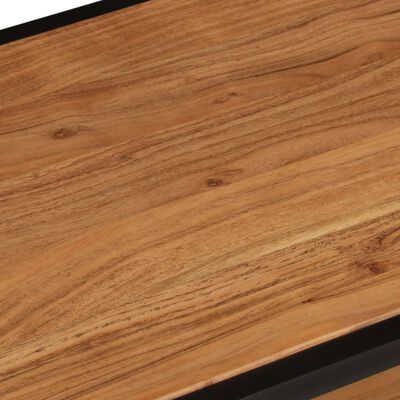 vidaXL Coffee Table 35.4"x17.7"x13.8" Solid Acacia Wood