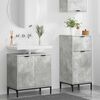 vidaXL Bathroom Furniture Set 2 pcs Concrete grey 39.5 x 36 x 88 cm