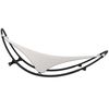 vidaXL Rocking Sun Lounger Cream Steel, Textilene Standard