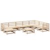 vidaXL Garden Sofa Set Natural wood Solid pine wood Large Modular