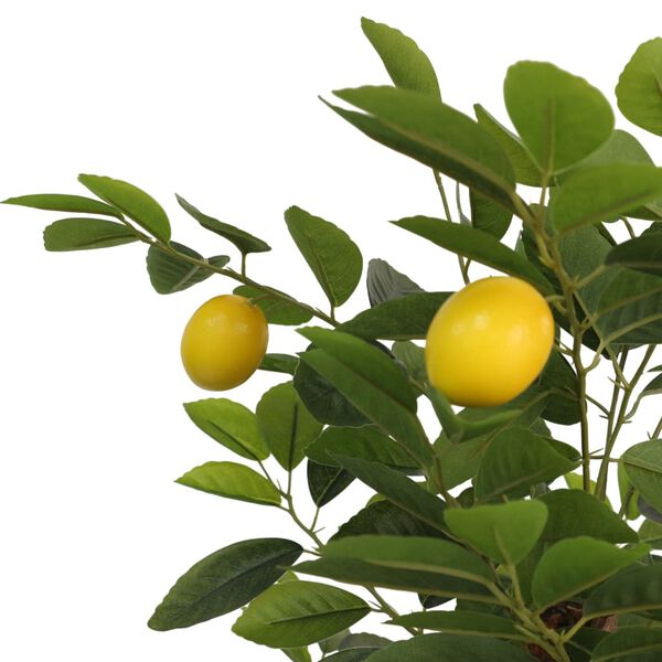 vidaXL Artificial Lemon Tree Green and Yellow