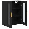 vidaXL Wall Cabinet Black Oak 27.36 x 13.39 x 35.43 in Engineered Wood