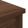 vidaXL Highboard Brown oak Engineered wood 14.8 x 13.8 x 70.9 in