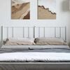 vidaXL Headboard White Powder-Coated Steel 70.9 in wide for double bed