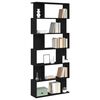 vidaXL Bookcase Black Oak 80x24x190,5 cm Engineered Wood