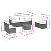 vidaXL Garden Sofa Set Grey Poly Rattan Large Modular Garden Sofa Set