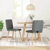 vidaXL Dining Chair Set of 2 Dark Grey