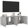 vidaXL TV Wall Cabinet Set of 2 Concrete grey Engineered wood Medium