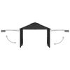 vidaXL Gazebo with Double Extending Roofs 9.8'x9.8'x9' Anthracite 0.6 oz/ft²