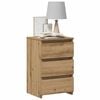 vidaXL Bedside Cabinet Artisan oak Engineered wood Medium