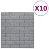 vidaXL Wallpaper Set of 10 Anthracite PE Foam 27.6 x 30.3 in Pattern