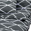 vidaXL Duvet Cover Set Grey 100% Cotton 78.7 x 78.7 in Light Weight