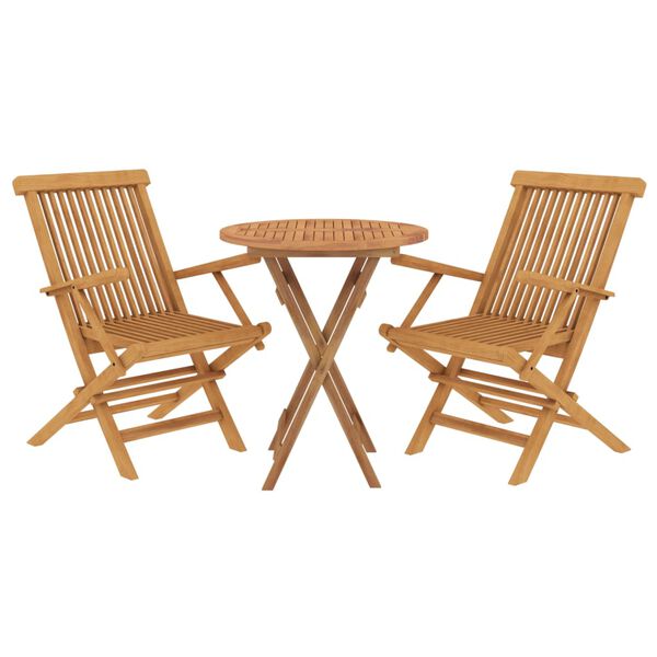 vidaXL Garden Dining Set Natural Teak