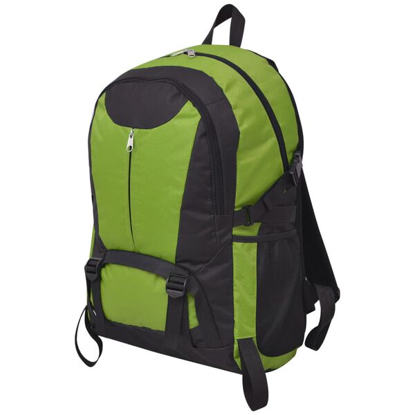 vidaXL Hiking Backpack 10.6 gal Black and Green
