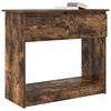 vidaXL Console Table Smoked Oak Engineered Wood Medium Console Table