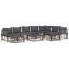 vidaXL Garden Lounge Set Set of 10 Anthracite