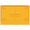 vidaXL TV Cabinet Set of 2 Mustard Yellow Cold-rolled steel Large